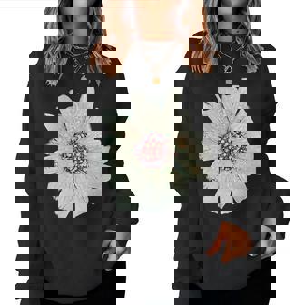 Flower Power Vintage Daisy Print Women Sweatshirt - Monsterry