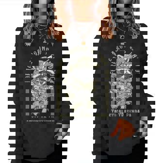 Forage Around & Find Out Tactical Trash Panda Appeal Women Sweatshirt - Thegiftio UK