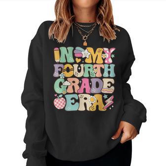 In My Fourth Grade Era Girl Back To School 4Th Grade Teacher Women Sweatshirt - Thegiftio UK
