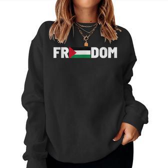 Freedom Palestine Flag And Nagers Sweatshirt Frauen - Geschenkecke