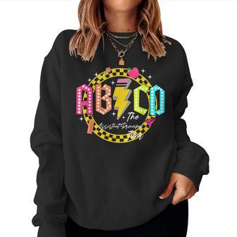 Assistant Principal Tour Back To School Abcd Teacher Women Sweatshirt - Thegiftio UK