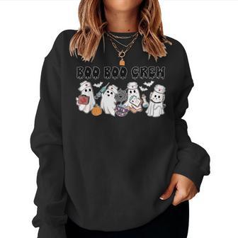 Boo Boo Crew Nurse Halloween Costumes 2024 Women Sweatshirt - Thegiftio UK