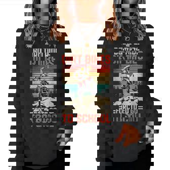 Dirt Bike Boys Girls Motocross Dirt Bike Rider Women Sweatshirt | Mazezy