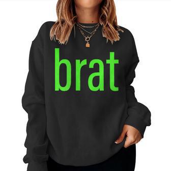 Green Brat For Women Women Sweatshirt - Thegiftio UK