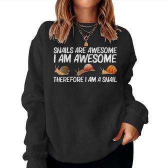 Snail For Freshwater Snail Lovers Women Sweatshirt - Thegiftio UK