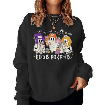 Witches Nurse Spooky Nurse Costume Halloween Nursing Women Sweatshirt - Thegiftio UK