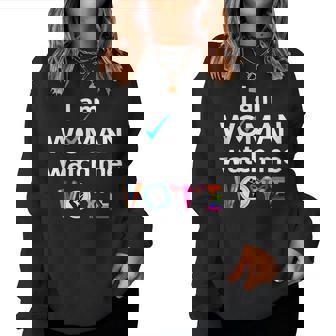 I Am Woman Watch Me Vote Women Sweatshirt - Thegiftio UK