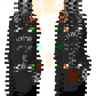 Galway Girl Youth Ireland Flag Women Sweatshirt - Monsterry