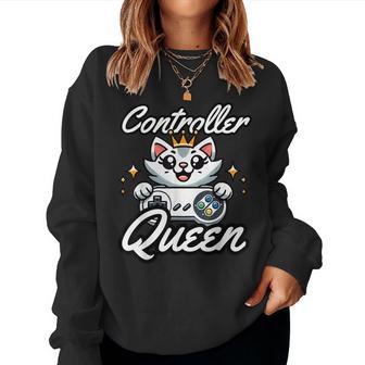 Gamer Girl Cat Gaming Cuteideo Game Girls Sweatshirt Frauen - Geschenkecke