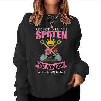 Garden Woman Gardener Queen Spade Sweatshirt Frauen - Geschenkecke