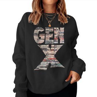 Gen X 60S 70S 80S Rock Cassettes Vintage Mixtape Women Sweatshirt - Thegiftio UK