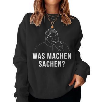 German Meme Grandma Was Machen Sachen Sweatshirt Frauen - Geschenkecke