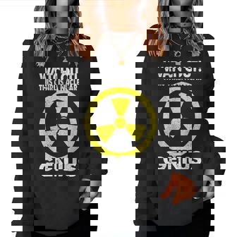 This Girl Is A Nuclear Genius Nuclear Engineer Women Sweatshirt - Thegiftio UK