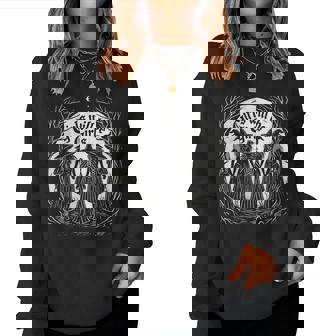 Girl Will Be Girl Witch Distressed Witchy Vibes Women Sweatshirt - Thegiftio UK