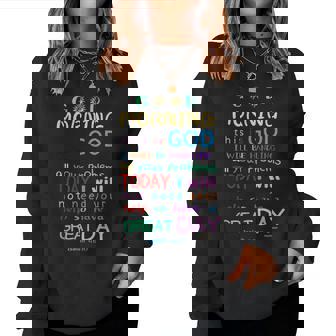 Good Morning This Is God Christian Bible Verse Women Sweatshirt - Monsterry
