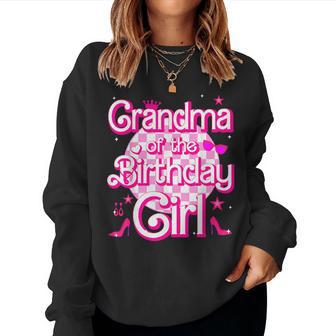 Grandma Of The Birthday Girl Doll Family Party Decorations Women Sweatshirt - Thegiftio UK