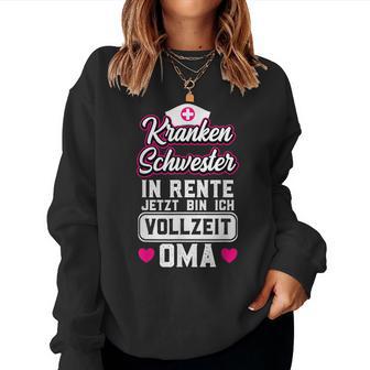 Grandma Retirement Pension Nurse Sweatshirt Frauen - Geschenkecke