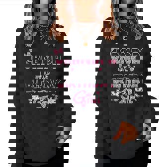 Grandpa Of The Birthday Girl Mouse Family Matching Women Sweatshirt - Thegiftio UK