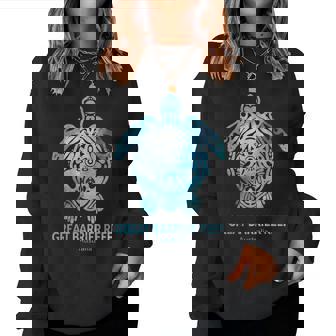 Great Barrier Reef Sea Turtle Ocean Souvenir Women Sweatshirt - Monsterry
