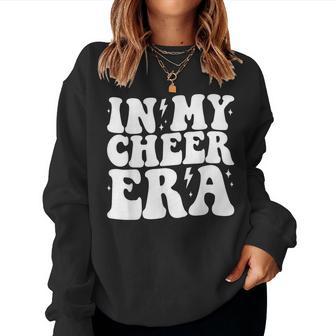 Groovy In My Cheer Era Cheerleading Cheerleader Retro Women Sweatshirt - Thegiftio UK