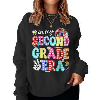 Groovy In My Second Grade Era First Day 2Nd Grade Kid Teach Women Sweatshirt - Thegiftio UK