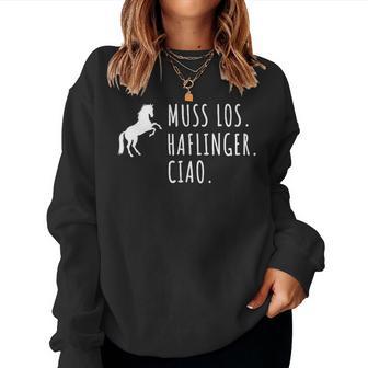 Haflinger Muss Los Haflinger Horse Riding Sweatshirt Frauen - Seseable