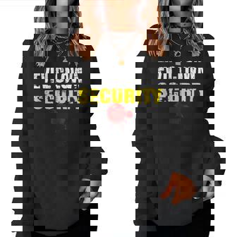 Halloween Adult Costume Evil Clown Security Dad Mom Women Sweatshirt - Monsterry