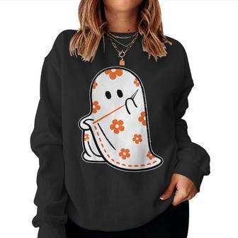 Halloween Costume Sewing Ghost Boo Sewing Lovers Women Women Sweatshirt - Thegiftio UK