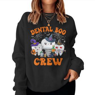 Halloween Dental Boo Crew Dentist Costume Th Men Women Sweatshirt - Thegiftio UK