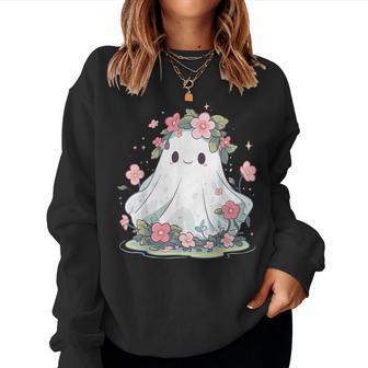 Halloween Ghost Flower Costume Girls Halloween Women Sweatshirt - Thegiftio UK