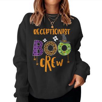 Halloween Receptionist Boo Crew Front Desk Costume Men Women Sweatshirt - Thegiftio UK