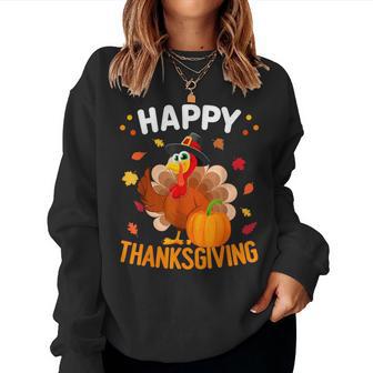 Happy Thanksgiving Turkey Day Autumn Fall Family Women Women Sweatshirt - Thegiftio UK