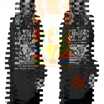 Harris Walz Para Un Mañana Más Brillante Boho Estética Groovy Sudadera Mujer - Regaloses