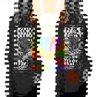 Harris Walz Waltz 2024 For A Brighter Tomorrow Rainbow Lgbt Women Sweatshirt - Monsterry