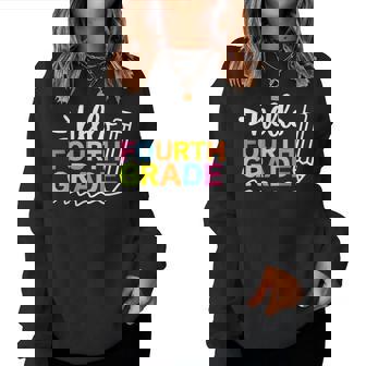 Hello Fourth Grade Back To School Team 4Th Grade Teacher Women Sweatshirt - Monsterry