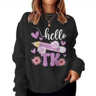 Hello Tk Transitional Kindergarten Student Tk Teacher Women Sweatshirt - Thegiftio UK
