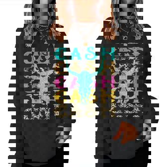 Howdy Cash Wild West 90S Personalized Cash Country Outlaw Women Sweatshirt - Monsterry