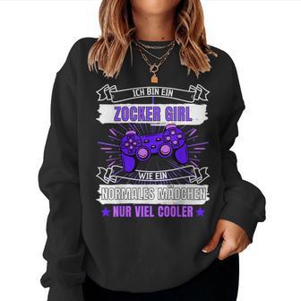 Ich Bin Ein Zocker Girl I'm A Gamer Sweatshirt Frauen - Geschenkecke