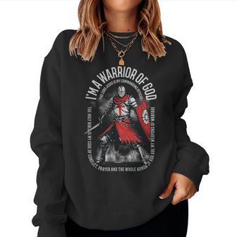 I'm A Warrior Of God Christian Knight Quote Women Sweatshirt - Thegiftio UK