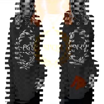 Imperio Romano Spqr Sudadera Mujer - Regaloses