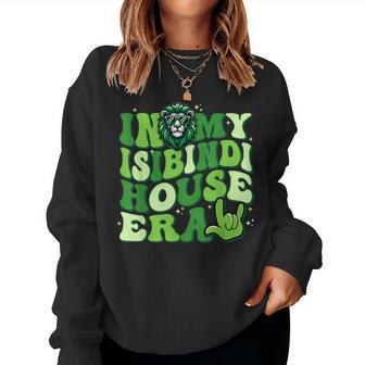 Isibindi House Of Courage Groovy Retro School Spirit Lion Women Sweatshirt - Thegiftio UK