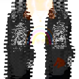 It's A Beautiful Day For Ghost Hunting Boho Rainbow Style Women Sweatshirt - Monsterry