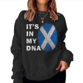 It's In My Dna Scotland Flag Proud Scottish Women Women Sweatshirt - Thegiftio UK