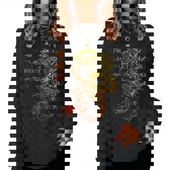 Japon Kanji E-Boy & E-Girl Asiatique Dragon Women Sweatshirt - Cadeauxyz