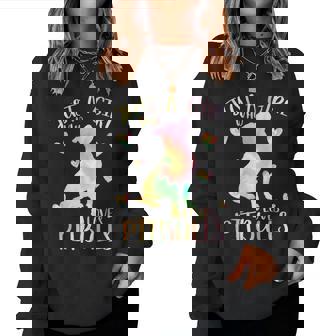 Just A Girl Who Loves Pitbulls Tie Dye Pitbull N Girls Women Sweatshirt - Monsterry