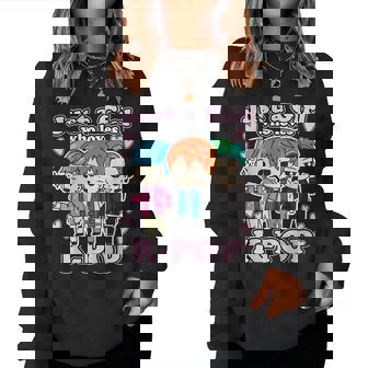 K-Pop Just A Girl Who Loves K-Pop Korean Pop Band Women Sweatshirt - Thegiftio UK