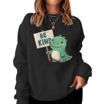 Be Kind Teacher Anti-Bullying Dino Kindness Boys Women Sweatshirt - Thegiftio UK