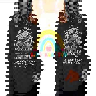 Kindergarten Dream Team Retro Rainbow Back To School Teacher Women Sweatshirt - Seseable