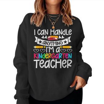 Kindergarten Teacher Life School Education Rainbow Toddler Women Sweatshirt - Thegiftio UK