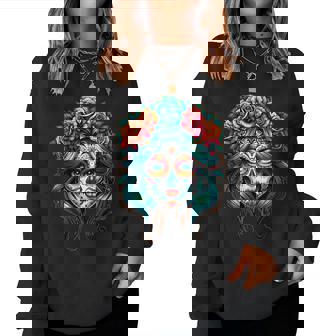 La Catrina Dia De Los Muertos Latina Cinco De Mayo Women Sweatshirt - Thegiftio UK